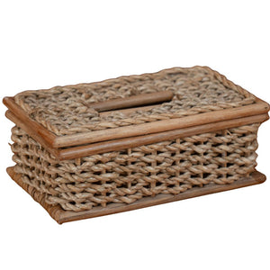 Buri Rattan Tissue Holder - image