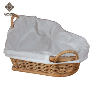Heart Shaped Buri Rattan Basket - image