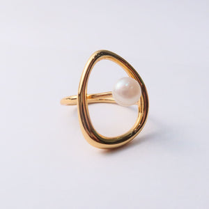 Susi Pearl Ring 18k Gold Plating with Pearl - image