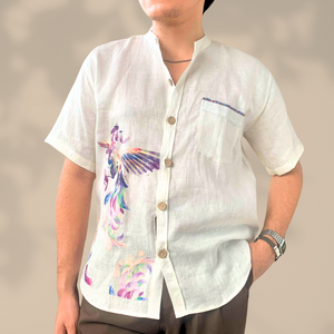 Sarimanok Mandarin Collar Polo - image