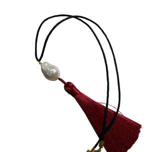 Baroque Tassel Necklace - image