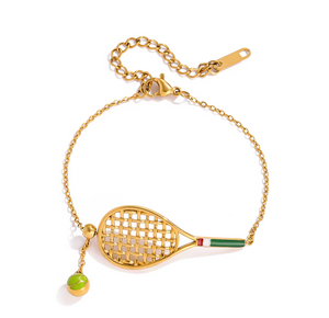 Tennis racket bracelet - image