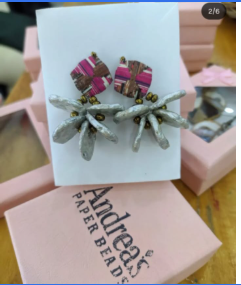 Alexandra Paper Earrings - image