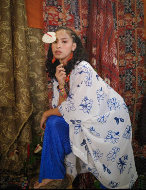 Gumamela Flowy Kimono - image