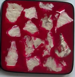 Square Pink Capiz Coasters (Set of 4) - image
