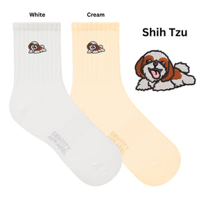 Pup Culture Embroidered Cotton Socks - image