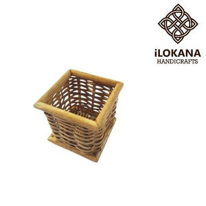 Buri Rattan Pen Holder Small Basket - image