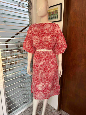 Teresa Top & Skirt Set in Madrid Print - image