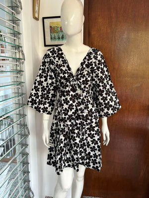 Tiki Reversible Tie Dress in Floral Print - image