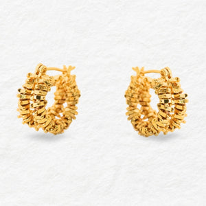 Jammie Double Hoop 18k Gold Plating - image