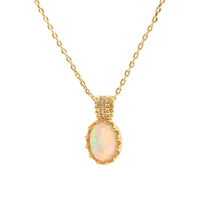 Julie Opal Necklace 925silver - image