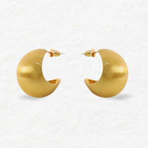 Queen Gold Earring 18k Gold Plating - image