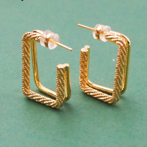 Reg hoop 18k gold plating - image