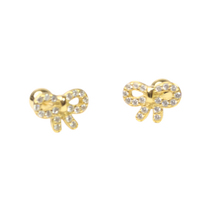 TWY-Bow Zircon Stud - image