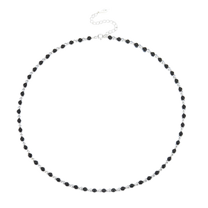 TWY BLACK AGATE CHAIN NECKLACE - image