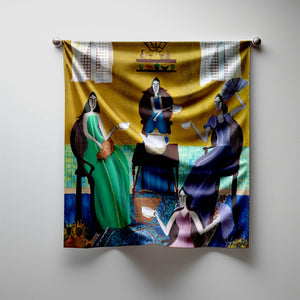 Between Tea and Secrets Silk Scarf - image