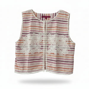 Alice Top in Periwinkle Stripes - image