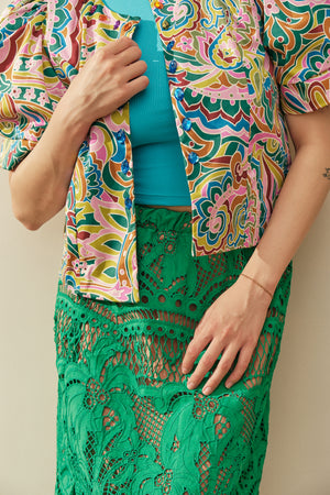 Fernando Skirt in Palma Print - image