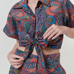 Palma Set in Exotic Escape Print - image