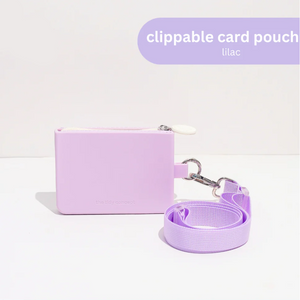 The Tidy Concept Clippable Card Pouch - Silicone Bag with Zipper and Adjustable Nylon Strap - image