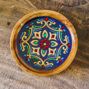 Hand Painted Pitcher and Trinket Trays - image