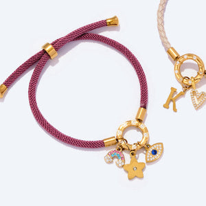 Friendship Bracelet with Carabiner - image