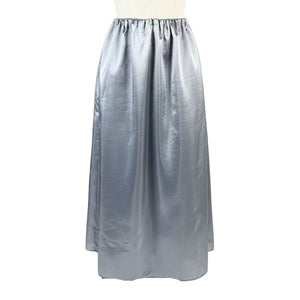 Full Elastic Shirred Waist in Lightweight Taffeta Grey - image