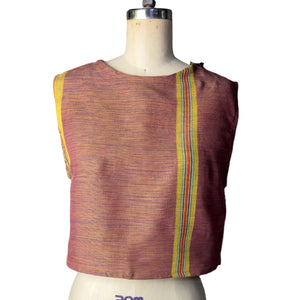 Open Back Top in Brown Kantarines - image