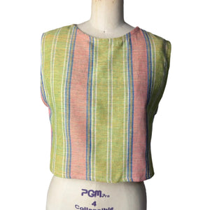 Open Back Top in Orange Green Blue Kantarines - image