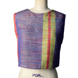 Open Back Top in Violet Kantarines - image