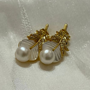 Aphrodite Freshwater Pearl Earrings - image