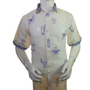 Donny Barong Shortsleeves (Blue) - image