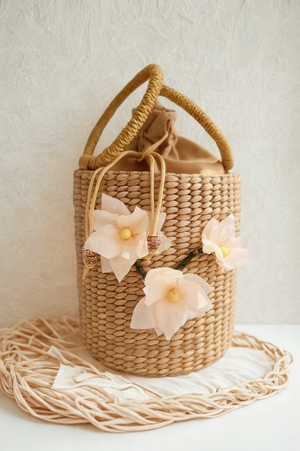 Seagrass bucket handbag - image
