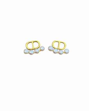 Maize Freshwater Pearl Earrings - image