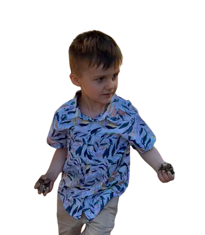Kid's Short Sleeve Printed Shirt - image