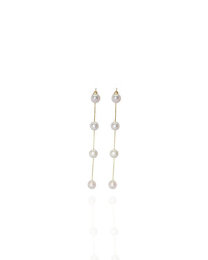 Pearl Drop Earrings - image