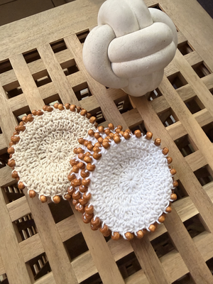 Wooden Bead coasters - image