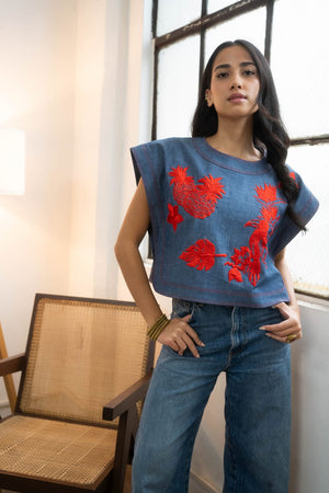 CELESTE KIMONA DENIM - image