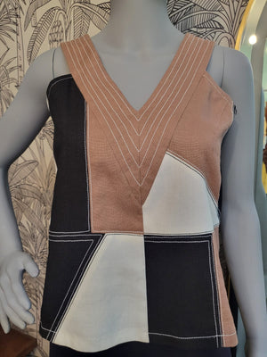 LOLA PATCHWORK TOP - image