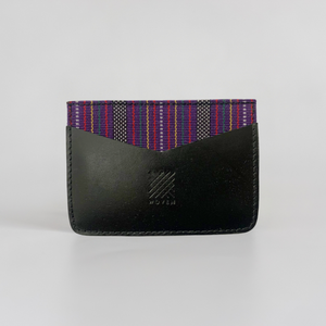 Kalinga (Purple) Leather Card Holder - image