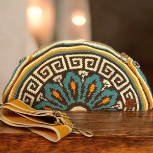 Crocheted Empanada Sling Clutch - image