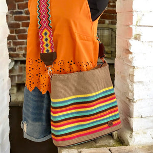 Crocheted Messenger Bag - image