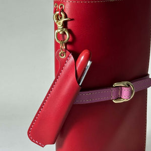 Midi B6 Tri-fold Leather Journal Cover - image