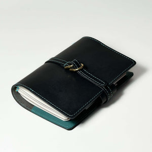 Mini A6 Bi-fold in 'Teal x Black' - image