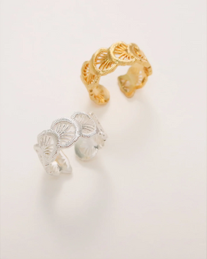 Blossom Ring Eco Brass 18k Gold Plating - image