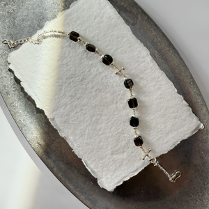 Smoky Quartz Multi-Bead Bracelet - image