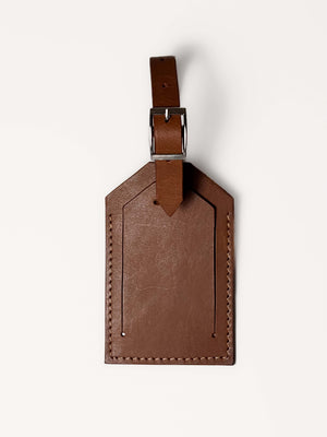 Veg-tan Leather Luggage Tag - image