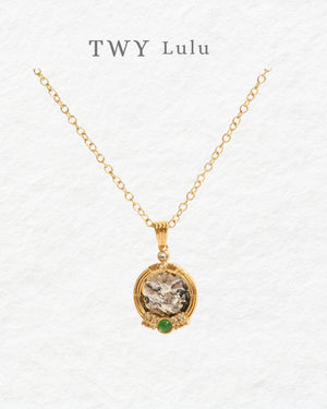 Elas Old Coin Necklace 18K Gold Plating - image