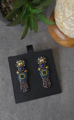 Azurita Earrings - image