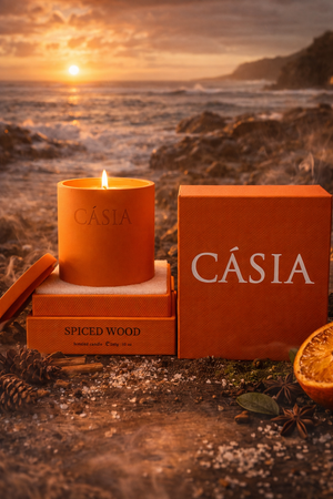 CASIA Spiced Wood Scented Soy Candle - image